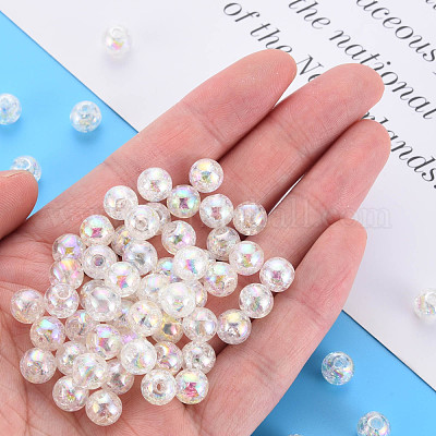 Прозрачных бусин акриловые треск X-MACR-S373-66-L06-1