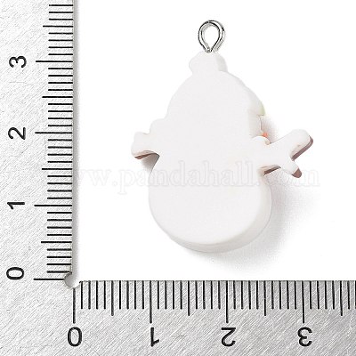 Подвески из непрозрачной смолы на рождественскую тематику RESI-I344-04P-01-1