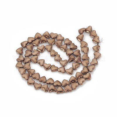 Гальванизировать немагнитных синтетический гематит бисер пряди G-T061-101E-1