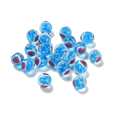 Бусины лэмпворк  LAMP-B030-01G-1