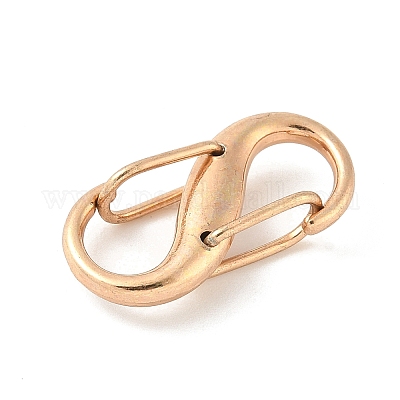 Застежки-карабин с пружиной из сплава и железа с двумя S-образными застежками FIND-H049-02B-KCG-1