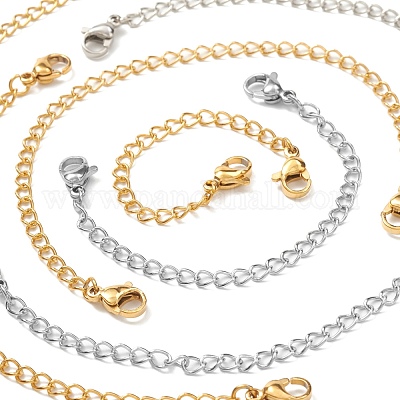 10 прядь 10 стиля удлинитель цепи из нержавеющей стали 304 STAS-LS0001-45M-1