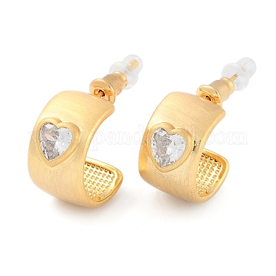 Серьги-гвоздики из латуни EJEW-L288-008G-1