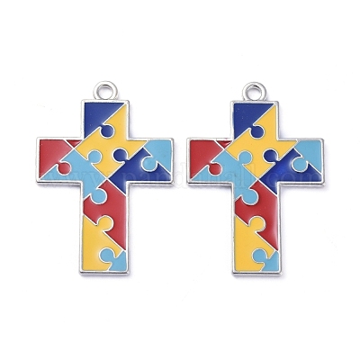 Подвески из эмали и сплава ENAM-G192-05P-1