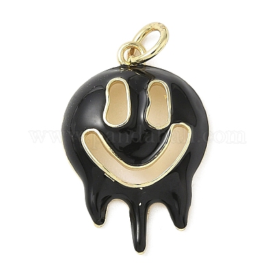 Подвески из латуни и эмали на тему Хэллоуина KK-L248-01G-02-1