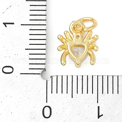 Латунные микро проложить кубического циркония подвески KK-S390-03G-03-1