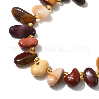 Природные mookaite бисер нитей G-Z091-A03-1