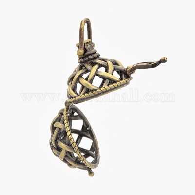 Подвески из латуни с полыми клетками KK-P141-12-1