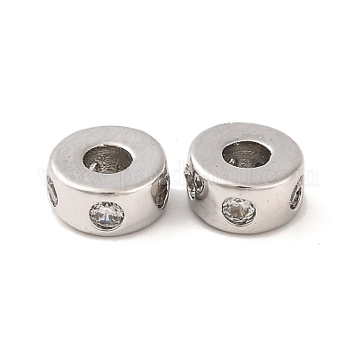 Латунные микропаве из прозрачного кубического циркония KK-S389-16P-1