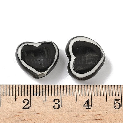 Фарфоровые бусины ручной работы PORC-P031-03E-1