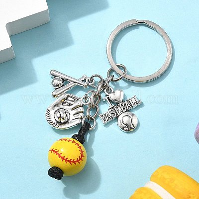 Брелок из сплава и дерева KEYC-JKC01187-01-1