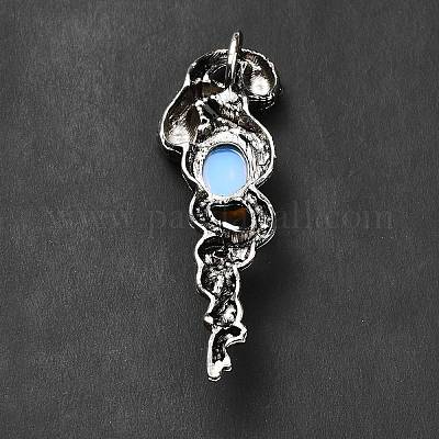 Большие подвески из натурального и синтетического смешанного драгоценного камня G-B033-06AS-1