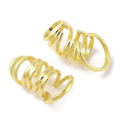 Серьги-манжеты из латуни для женщин EJEW-I305-05G-1