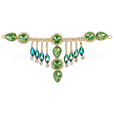 1 шт. Цветочные латунные стразы OHAR-FG0001-03-1