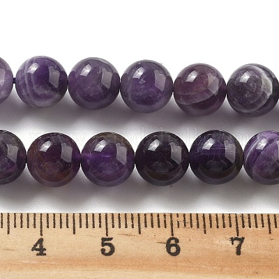 Природный аметист нитей бисера G-M445-8MM-01G-1