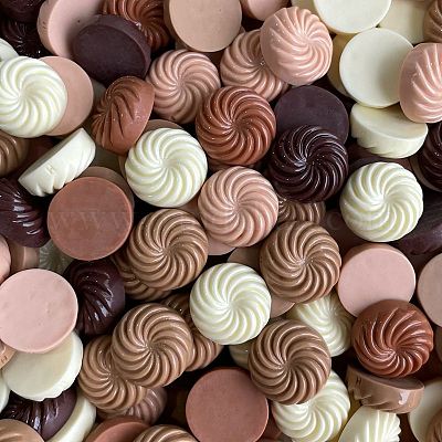 Непрозрачные кабошоны из смолы CRES-M037-04A-1