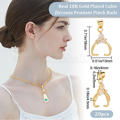 20 шт. стойка с покрытием из латуни подвесные скобы KK-BBC0007-50-1