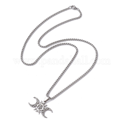 Не тускнеющие подвески из нержавеющей стали 201 NJEW-K253-29P-1