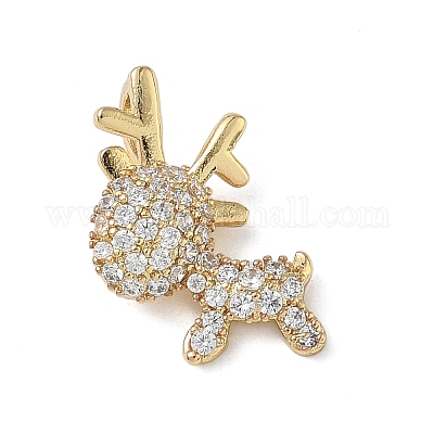 Латунные микро проложить кубического циркония подвески KK-C140-02G-1