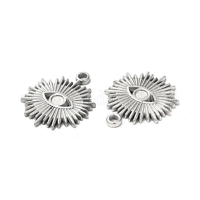 Подвеска-кабошон из не тускнеющей нержавеющей стали 304 STAS-L268-012P-1