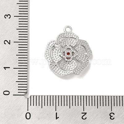 Латунь стекло кулоны KK-Z073-15P-03-1