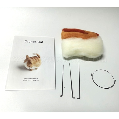 Wholesale Animal Cat Shape Needle Felting Starter Kit 