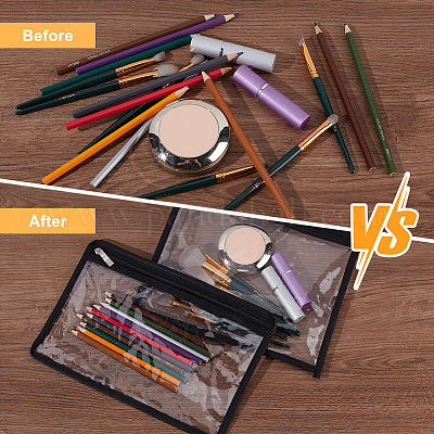 5 размер прозрачный ПВХ мешок для ювелирных изделий на молнии подарочный мешочек ABAG-CN0001-11C-1