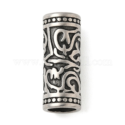 Трубчатые бусины из нержавеющей стали 304 STAS-Z147-12AS-01-1