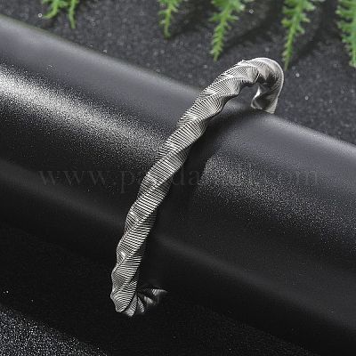 Эластичные браслеты из нержавеющей стали 304 для женщин BJEW-P315-02A-P-1