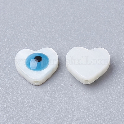 Бусины из натуральных пресноводных ракушек X-SHEL-Q017-07B-1