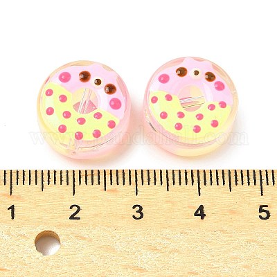 Прозрачные стеклянные эмалевые бусины LAMP-U004-05B-09-1