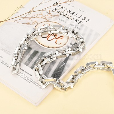 Ccb пластиковые бостонские звено цепи AJEW-JB01069-01-1