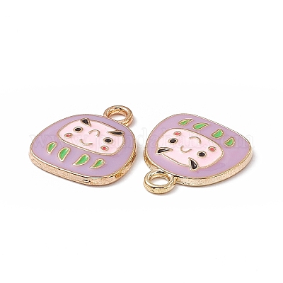 Pendentifs d'émail en alliage&nbsp;ENAM-H039-04G-1