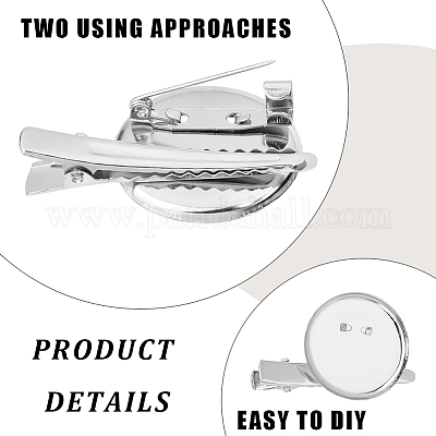 20 шт. железная оправа для броши-кабошона IFIN-GF0001-53-1