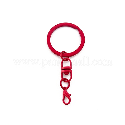 Verschlüsseanhänger-Drehverschlüsse aus sprühlackiertem Eisen&nbsp;LS-FIND-WH0111-355G-1