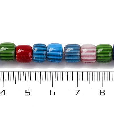 Бусы лэмпворк ручной работы LAMP-K041-01B-03-1