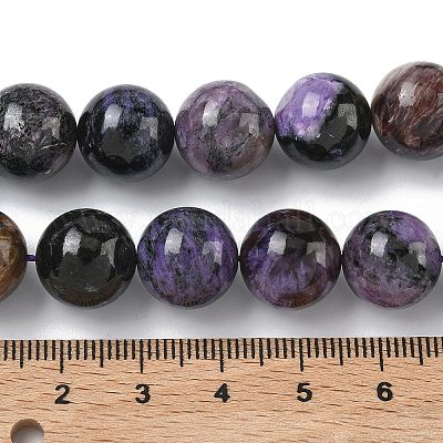 Естественно чароитовыми бисер пряди&nbsp;G-C270-O03-12-1