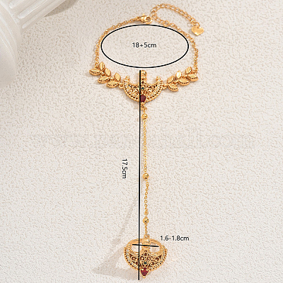 Винтажные латунные браслеты с микропаве из кубического циркония KI0952-1