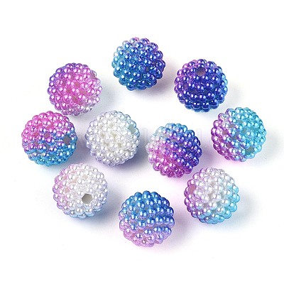 Имитация жемчуга акриловые&nbsp;OACR-T004-15mm-08-1