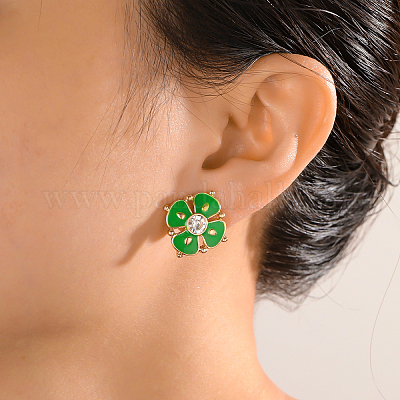 Клипсы из цветочного сплава JF4361-2-1