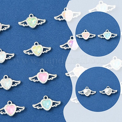 14 шт. 7 цвета подвески из сплава со стразами FIND-FS0003-19-1