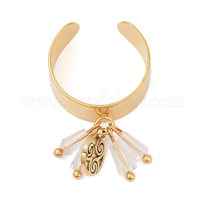 Кольца-манжеты из нержавеющей стали 304 для женщин RJEW-U045-03G-1