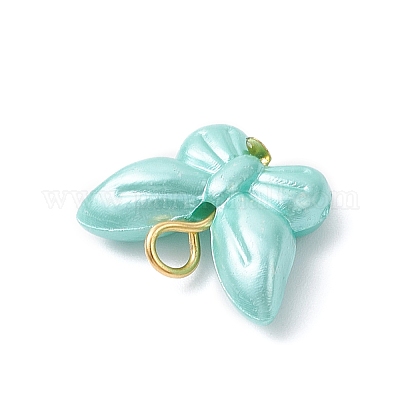 Подвески из непрозрачного акрила с имитацией жемчуга PALLOY-JF04296-02-1