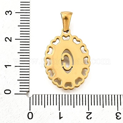 Подвески из нержавеющей стали 304 золотистого цвета STAS-K300-02G-C-1