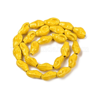 Фарфоровые бусины ручной работы серии «Океан» PORC-R002-04A-02-1