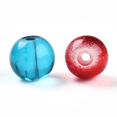 Выпечка расписные прозрачные стеклянные бусины X1-DGLA-Q022-8mm-M-1