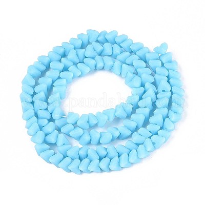 Нити из матовых непрозрачных стеклянных бусин GLAA-N017-4mm-18-1