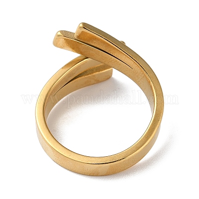 Манжетное кольцо из нержавеющей стали 304 RJEW-Q785-01G-1