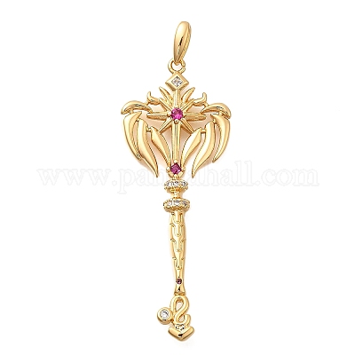 Латунные микро проложить кубического циркония большие кулоны KK-B147-04G-08-1