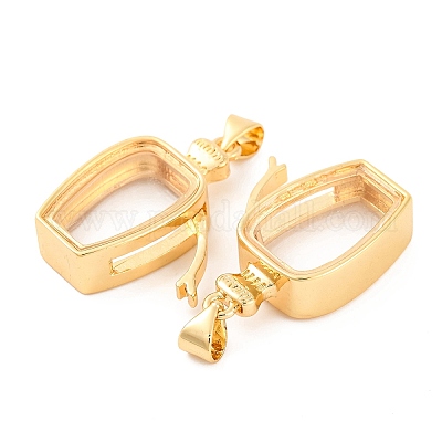 Стойки обшивки латунь медальона подвески KK-F874-01G-10-1